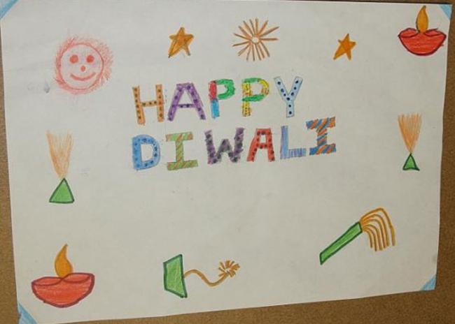 Diwali Festival Special Diya Design Drawing Step-by-step 2020 | Easy Happy  Diwali Poster Chart ideas - YouTube