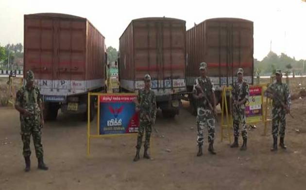 Three trucks carrying Rs 570 crores seized in poll bound Tamil Nadu