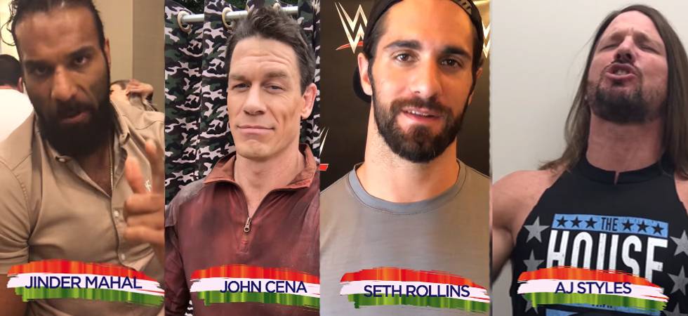 WATCH | WWE Superstars John Cena, Jinder Mahal, Seth Rollins wish Indian fans on I-Day