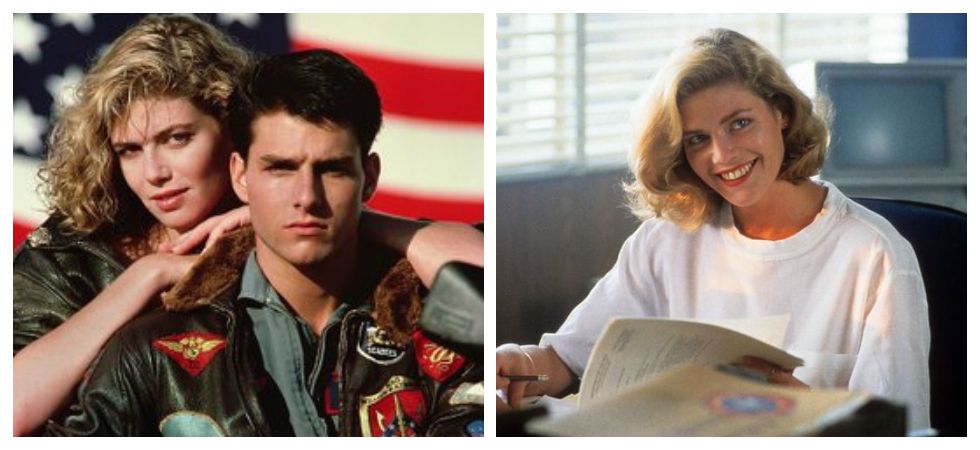 Kelly McGillis who plays Tom Cruiseâ € ™ s... Tom Cruise, Top Gun, Kelly Mc...