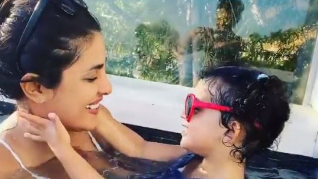 Priyanka Chopras Video Enjoying Pool Time With Her Niece Is Too Cute