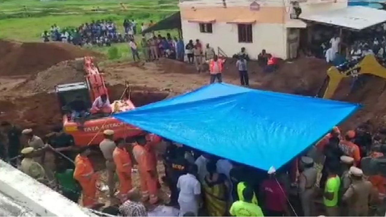Tiruchirappalli: Setback As Boy Slips Further Into Borewell, Rescue Operations Continue