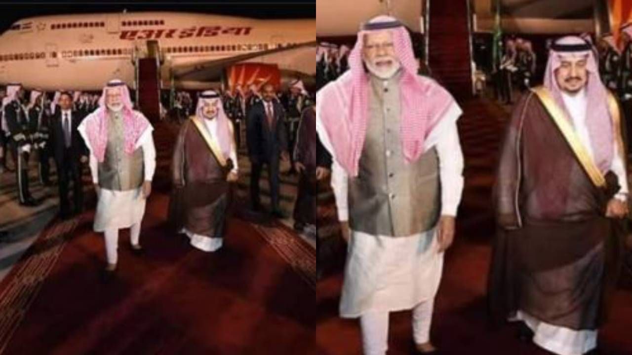 Fact Check: Did PM Narendra Modi Wear Muslim Headgear Keffiyeh During Saudi  Arabia Visit - News Nation English