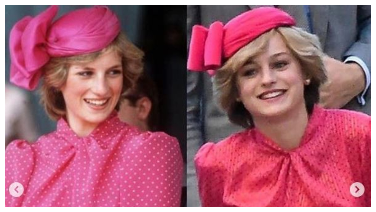 Emma Corrin Looks Exactly Like Princess Diana In â€˜The Crownâ€™ Season ...
