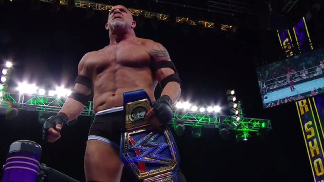 WWE Super Showdown - Goldberg Beats The Fiend For Universal Title