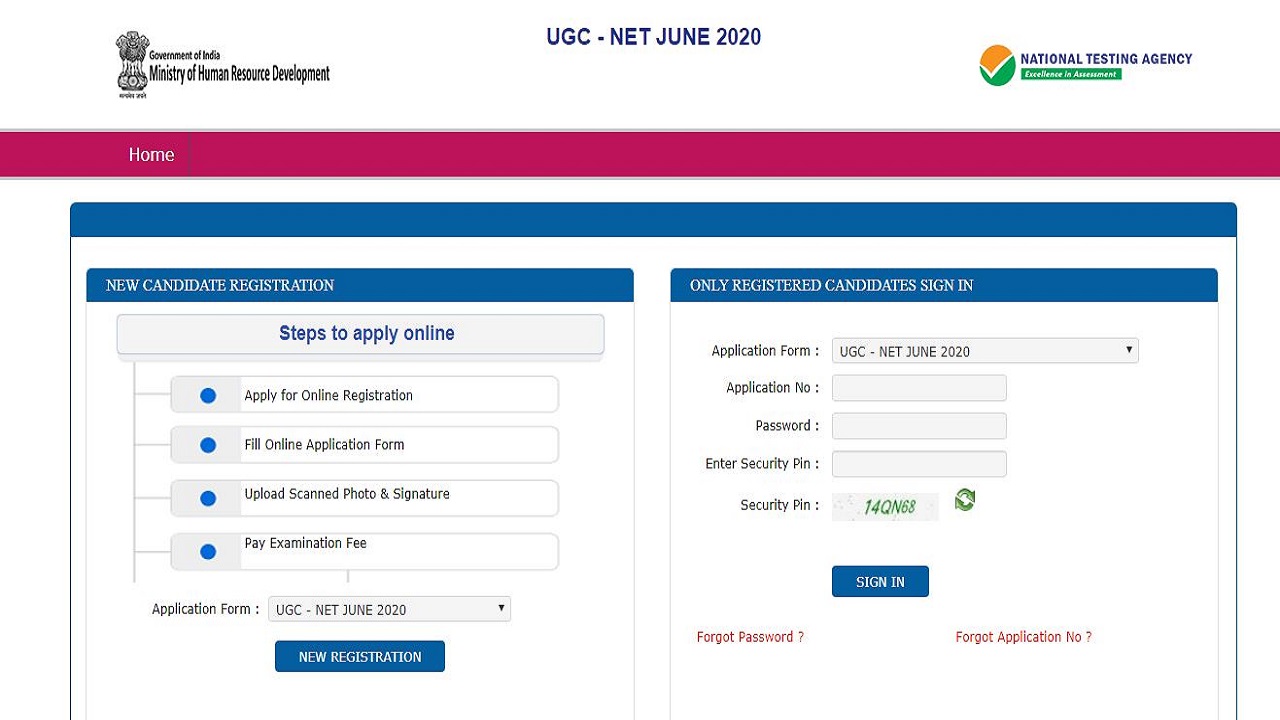 UGC NET June 2020 Application Process Started, Get Details Here