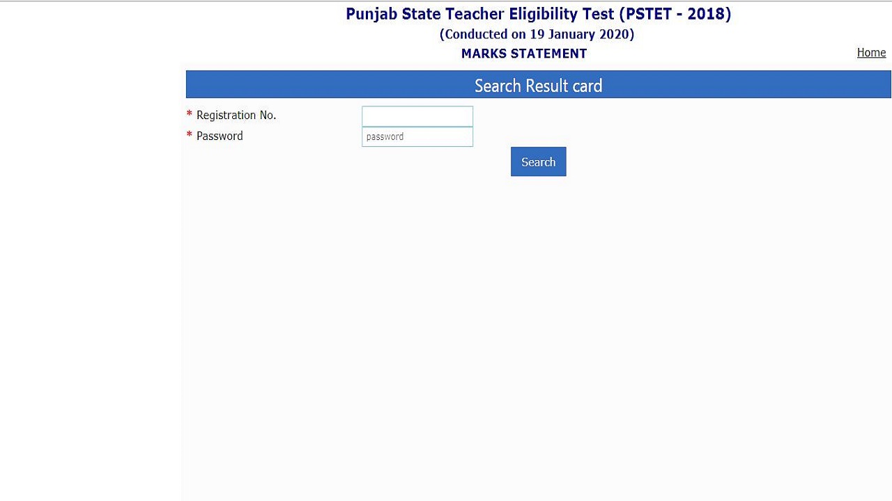 PSTET 2018 Result Declared, Check Punjab TET Marks Online