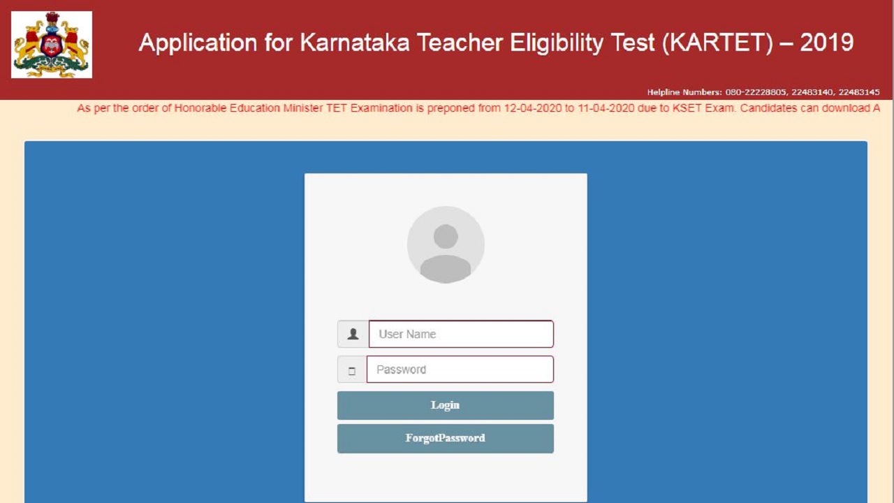 Karnataka TET 2020 Preponed, Check KARTET Admit Card Details Here