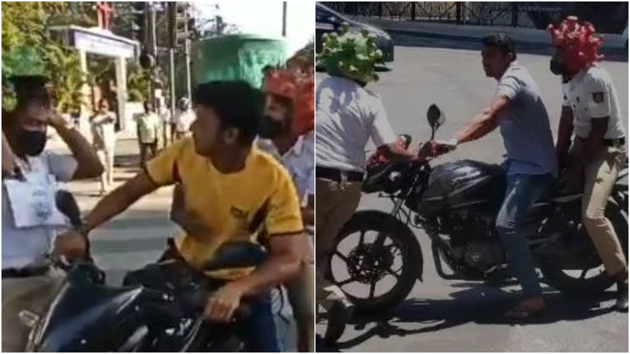 COVID-19 Outbreak: Bengaluru Traffic Cops Win Internet With This LIT Act!
