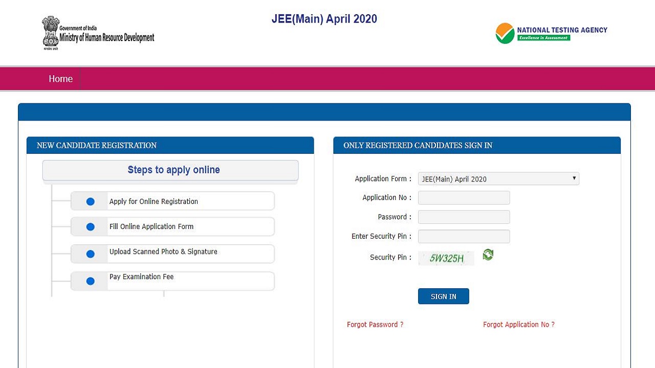 NTA Allows To Change Exam City Option In JEE Main April 2020 Application